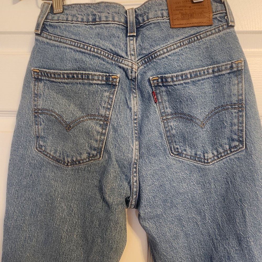 Levi's 70s High Slim Straight Blue Denim Jeans